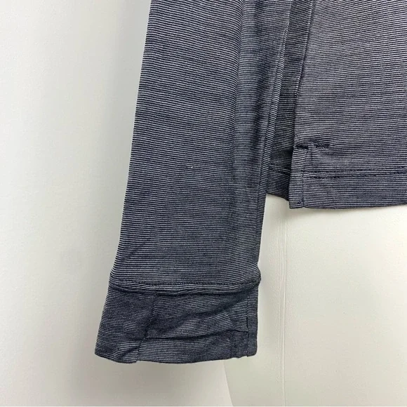 BOMBAS Dark Gray Long Sleeve Top Thumb Holes Merino Wool Blend Medium - Picture 3 of 12